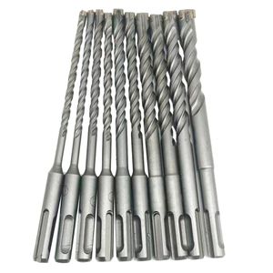 Boorbits 1 sets kruistips 4 snijders 160 mm SDS plus boorbits Set YG8 carbide staal platte punt elektrische hamer metselwerkboren kit 230517