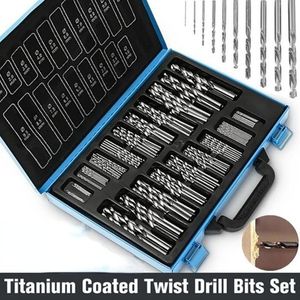 Drill Bits 200100pcs Coated Drill Bits Set HSS Mini Extractor Drill Bit 11.522.53mm For Metal Wood Aluminum Drilling Tools 230606