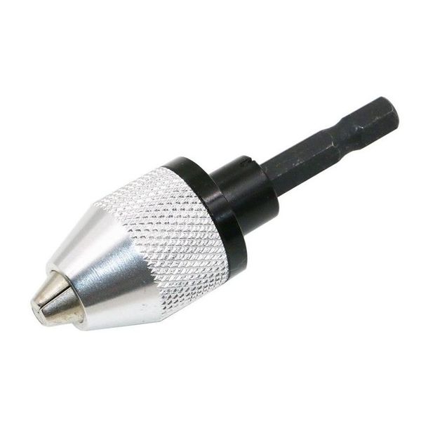 Brocas 6.M 1/4 pulgada Broca sin llave Adaptador de mandril Convertidor 0.3-6 mm para controlador de impacto Vástago hexagonal Amoladora Taladros Destornillador Adapt Dhtxl