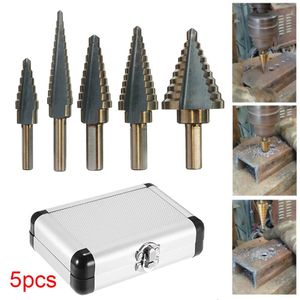 Drill Bits Step Drill Bit Set Hss Cobalt Multiple Hole 50 Sizes Cobalt Conical Carbide Wood Drill Perforator Hole Cutter Tool 230606