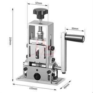 Machine portative de dénudage de fil de manivelle actionnée par perceuse 1-21mm/3-17mm éplucheur de dénudeur de câble pour la récupération de fil d'aluminium de cuivre