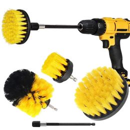Drill Set 10Pcs/Set Brush Power Attachment Scrubber Wash Cleaning Brushes Tool Kit With Extension For Clean Car Wheel Tire Glass Windows es