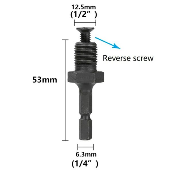 Drilling Bit Accessy Drill Schuck Adaptador de 1/4 