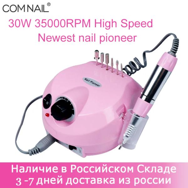 Perceuses Comnial New Electric Manucure Drill 35000rpm Drift à ongles pour la machine à pédicure de déménagement de vernis à ongles avec équipement d'équipement de salon