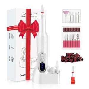 Boren draadloze elektrische nagelboormachine oplaadbare nagelbestandfreessnijder voor manicure pedicure gel remover schuurmachine nagels gereedschap