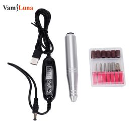Drills Electric 35000rpm Professional Nail Boor Machine Manicure Frees Cutter Set Nail Files Boor Bits Gel Fast Polish Remover Tool