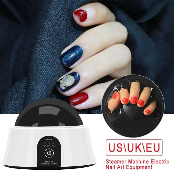 Perceaux en gel Révocat à ongles Revainage à vapeur hine Hine Portable Electric Nail Art Cleaner Equiper for Salon Home Use UK UK EU