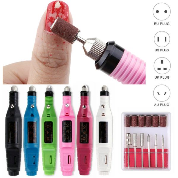 Taladros Venta caliente Machina de uñas Manicura Manicura Cutter Cutter Set para gel Accesorios de herramientas de manicura de esmalte de uñas