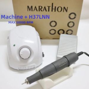 Perceuses Marathon Champion3 Boîte de commande 65W 50000rpm Hand Quality Handle Electric Nail Drill Polish Machine Machine Manucure Nail Force