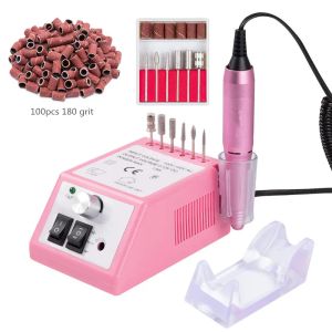 Exercices Professional 20000rpm Electric Nail Forte Machine Nail Force Set Kit pour les ongles en acrylique, les ongles en gel, les ensembles de polisseurs à ongles