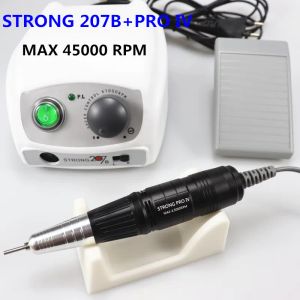 Drills Strong 207B 65W Control Box 45000rpm Nail Boorbits Nagels Tools Handstuk Nagelbestandapparatuur Manicure Machine Nagelbestand Set