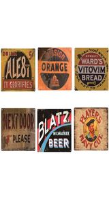 Boire de la bière route US 66 Vintage Retro Plate Garage Garage Restaurant Bar Cafe Pub Club Decorative Mur Art Affiche Tin signe Metal 20X31950981