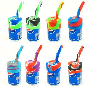 Boire Peut Bouteille Tasse Silicone Narguilés Bongs Conduites D'eau Couverture BRICOLAGE Huile Barboteur Main Tasses Pas Cher Filtre Fumer Accessoires