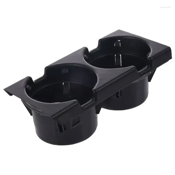 Porte-boissons Double trou pour console centrale avant de voiture, porte-gobelet/boîte à langer pour E46 : noir