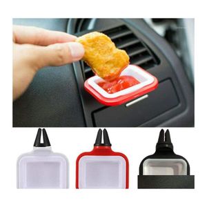 Soporte para bebidas Saucemoto Dip Clip Car Ketchup Stand Salsa para salsas y salsas Portable Holder1 Drop Delivery Móviles Motocicletas Interior A Dh1Q4