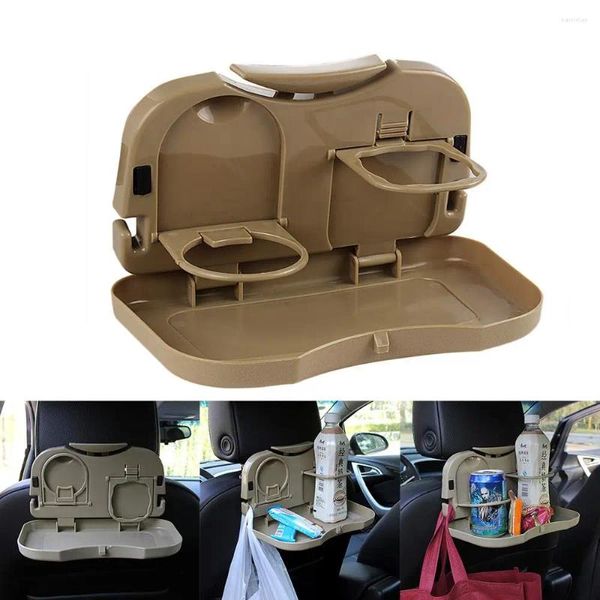 Porte-boissons, 1 pièce, Table de siège arrière de voiture pliable, support de tasse de nourriture automatique, support d'accessoires de bureau