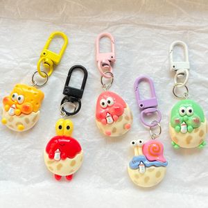 Porte-clés éponge à boire du lait, porte-clés pour bébé, pendentif japonais mignon et doux pour fille, petit accessoire cadeau de dessin animé pour meilleur ami