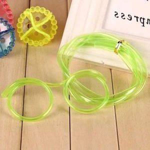 Pajitas para beber, 1 pieza, gafas de paja suave, juguete novedoso para fiesta, regalo de cumpleaños para adultos, accesorios para niños, barra DIY U2H2