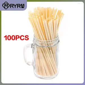 Paies de consommation de 20 cm de boisson écosable et gadgets à cocktails naturels et gadgets 100pcs / pack paille de blé