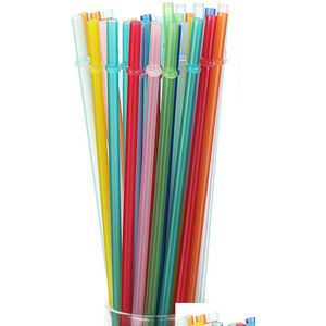 Pailles à Boire Colorf Plastique Sts Réutilisable St Épais Pour 20 Oz Gobelet Tasse 10 Pouces9488287 Drop Delivery Maison Jardin Cuisine Salle À Manger Bar Dhb83