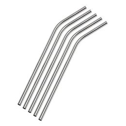 Pailles à boire Dhs 100pcs / lot en acier inoxydable St Sts 8 5 réutilisable Eco Metal Bar Boissons Party Stag Drop Livraison Maison Jardin Cuisine Dhfdy