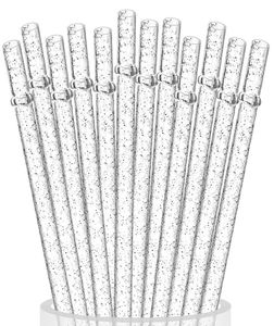 Paies de consommation réutilisables en plastique transparent paillette 11 Long Tobs de gobelet dur pour 20 oz 30 pots de maçon RTI avec pinceau de nettoyage1080595