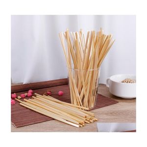 Pailles à Boire Sts 100Pcs Blé Naturel St Biodégradable Respectueux De L'environnement Portable Bar Cuisine Accessoires1 Drop Delivery H Dhx7F