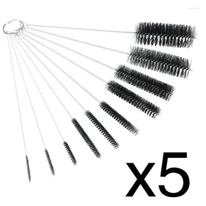 Paignes à boire wowshine 5 sets 50pcs Nylon Brosses de tube en nylon Ensemble de paille pour / verres