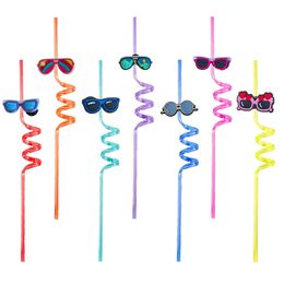 Boire des lunettes STS THODED Crazy Cartoon For Girls Birthday Decorations Summer Party Fournitures Favors Kids Goodie Cadeaux Reutilisables Plast OTO0M