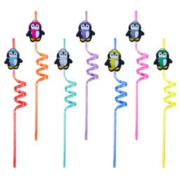 Drinkende sts penguin -thema gekke cartoon voor kinderen zwembad Verjaardagsfeestje Zee gunsten goodie geschenken benodigdheden decoraties plastic pop reusab otove