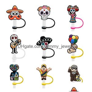 Drinken Sts TV Character Sile St Toppers Accessoires Er Charms Herbruikbare Spatwaterdichte Stofplug Decoratief 8Mm Party Drop Levering Otouj