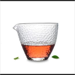 Drinkware Bar Mugs Kitchen, comedor Home Garden1 x 270 ml cha hai al estilo japonés cristal de vidrio resistente al té de vidrio tazas entrega de caída