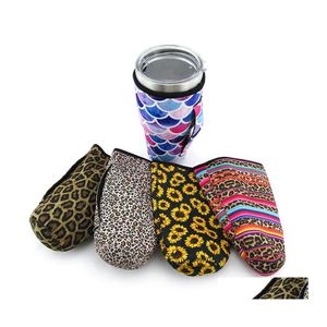 Drinkware Poignée Tumbler Antiscald Carrier Holder Pouch Neoprene Insated Sleeve Bags Case 30Oz Coffee Cup Water Bottle Vtky2143 Drop Dhula