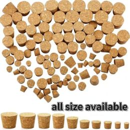 Verres Couvercle 100pcs Top DIA 75mm À 30mm En Bois Liège Laboratoire Tube À Essai Bouchon Bouilloire Pudding Bouchon De Bouteille Burette Bouchon En Bois 230703