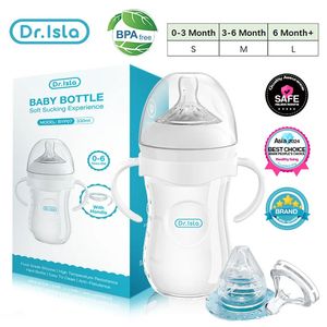 Drisla baby tepelfles 150 ml330 ml een gratis geboren PP met handvatvoeding 240513