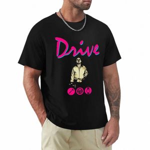 Drive film t-shirt zwarten zomerkleding gewoon heren cott t-shirt 63UJ#