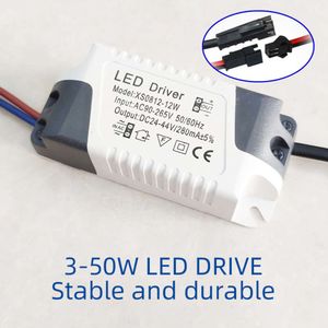 Driver 3W 5W 7W 9W 10W 12W 15W 18W 20W 24W 36W Voeding Eenheid Downlight Lighting Transformers Adapter voor LED -lichten DIY