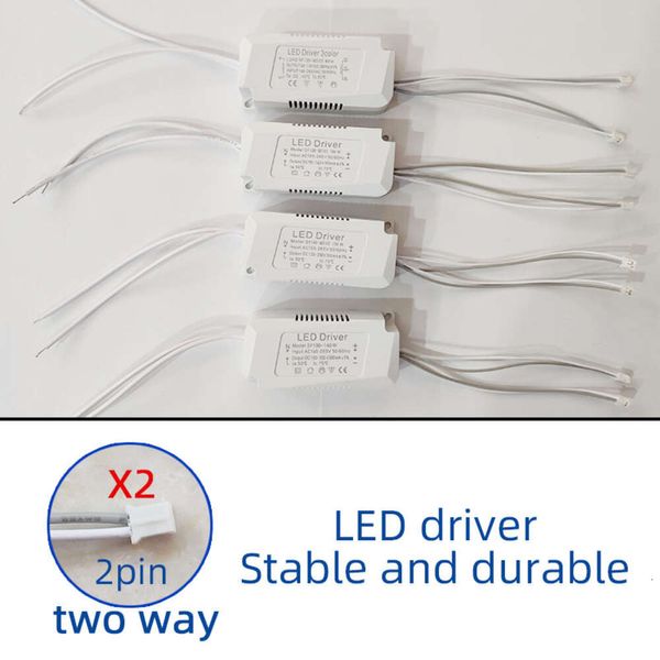 Éclairage de l'adaptateur de conducteur Two 60W 80W 100W 120W AC220V Transformateur non isolant pour le remplacement de plafond LED Remplacement