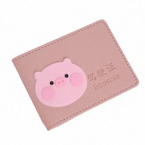 rijbewijs ID Kaart Cover Women Men Pu Leather Case Holder Cover Folder Wallet Unisex Leuke Kawaii Purse voor vrouwelijke waterdichte W8MJ#