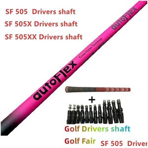 Drivers Golf Shaft Flex Driver Sf505/Sf505X/Sf505Xx Flex Grafito Conjunto de madera Manga y agarre Drop Delivery Deportes al aire libre Golf Gol Dh6J2