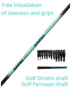 Drivers New Golf as Autofle blauw Golf aandrijfas sf505xx/sf505/ sf505x Flex Graphite Shaft houten as Gratis montage hoes en grip