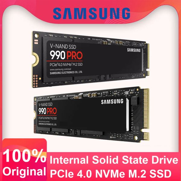 Drives 100% original Samsung 990 Pro 1TB 2TB SSD SSD interne Solid State PCIe 4.0 M.2 2280 NVME 2,0 MLC SSD pour ordinateur portable PC de bureau pour ordinateur portable