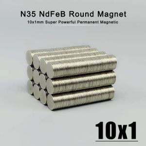 Drives 101000pcs 10x1 aimant en néodyme 10 mm x 1 mm n35 ndfeb rond super puissant fort Disque Imanes magnétique permanent 10x1mm