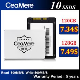 Drives 10pcs Ceamere HDD 2,5 SSD SATA3 128 Go 240 Go 256 Go 480 Go 500 Go 960 Go 1 To Disque dur Disque 2,5 "Disque à l'état solide interne