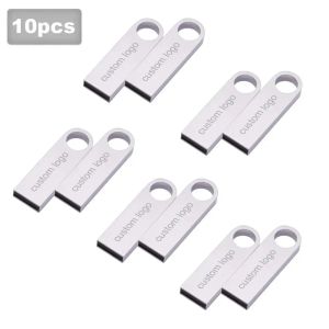 Drives 10pcs / lot USB Flash Drive2.0 Pendrive Free Logo 64 Go 32 Go 16 Go 8 Go 4 Go Photography Gift Usb Memory Stick Jour de mariage Cle USB