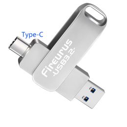 DRIVES 3.2 USB Type C Flash Drive 32 GB 64 GB 128 GB Memorias USB, Jump Drive Memory Stick voor computers Telefoon, gegevensopslag