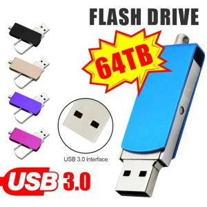 Drives 64 To USB 3.0 Drives Flash à haute vitesse Transfert métal Pendrive Memoria Memoria Stick imperméable
