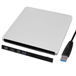 Drijft 9,0 mm/9,5 mm slot in USB 3.0 SATA Interface Laptop Notebook DVD RW BluRay Burner Drive externe behuizing Caddy