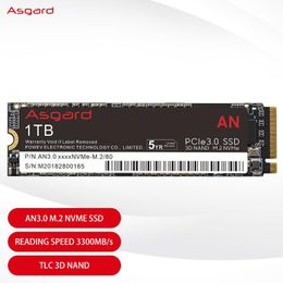 Drive Asgard An3.0 M.2 NVME 512GB 1T PCIE3.0 X4 SSD Disque dur interne M2 2280 pour ordinateur portable
