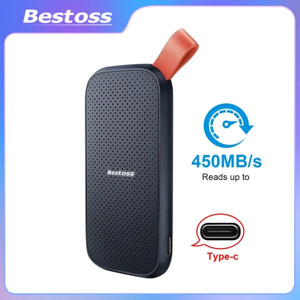 Drive Bestoss Portable Portable externe SSD 1TB SSD DRIDE EXTÉRIEUR FLASS USB 3.1 TYPEC 2TB DUR POUR LAPTOP MOBILE BP10341